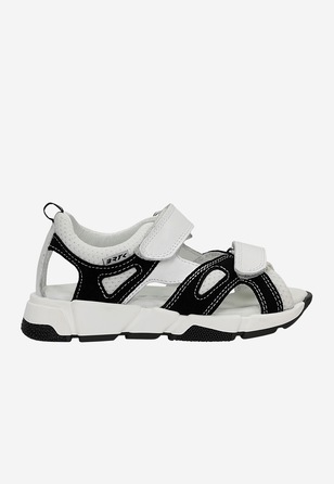 Sandály BARTEK 16119003, pro chlapce, černo-bílé