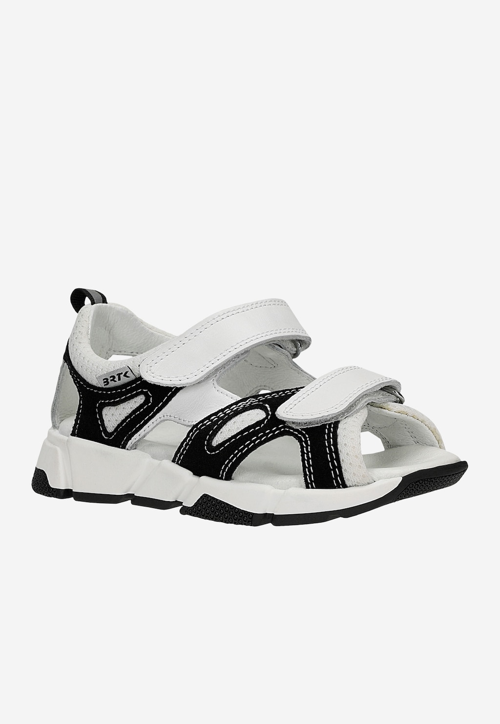 Sandále BARTEK 16119003, pre chlapcov, čierno-biele Widok 3
