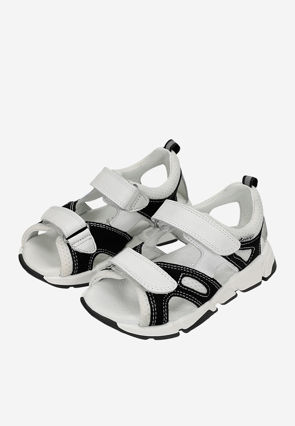 Sandále BARTEK 16119003, pre chlapcov, čierno-biele Widok 8