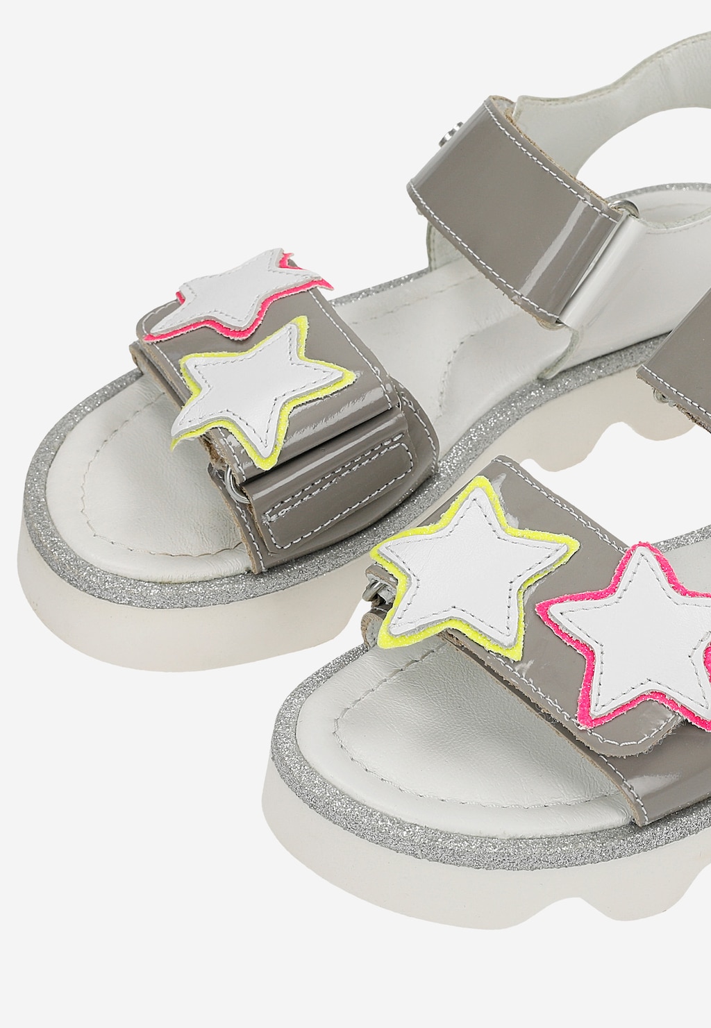 Sandále BARTEK 19120002, pre dievčatá, šedo-biele Widok 7