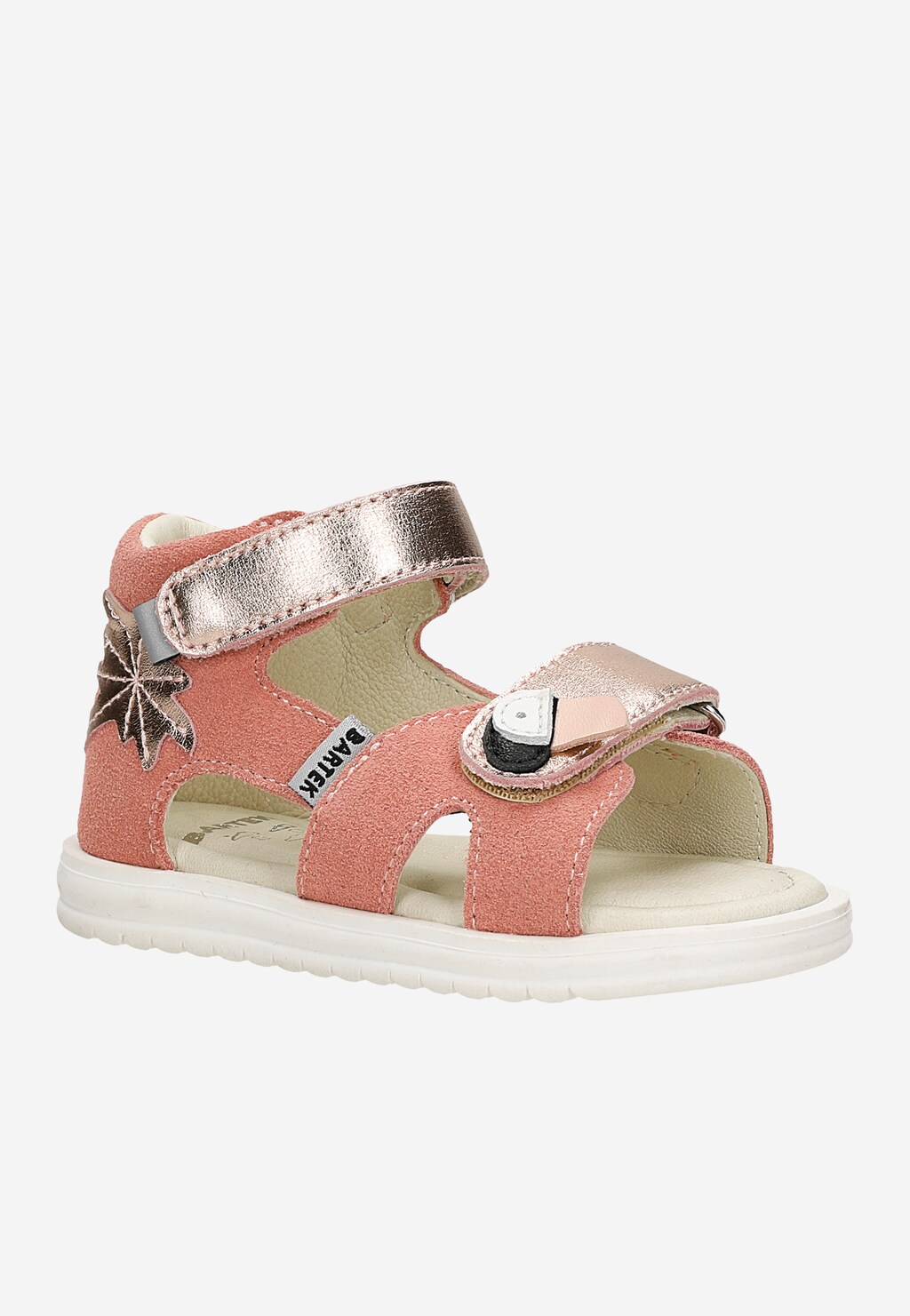Różowe skórzane sandały dla dziewczynki 84406-85 BARTEK Widok 2