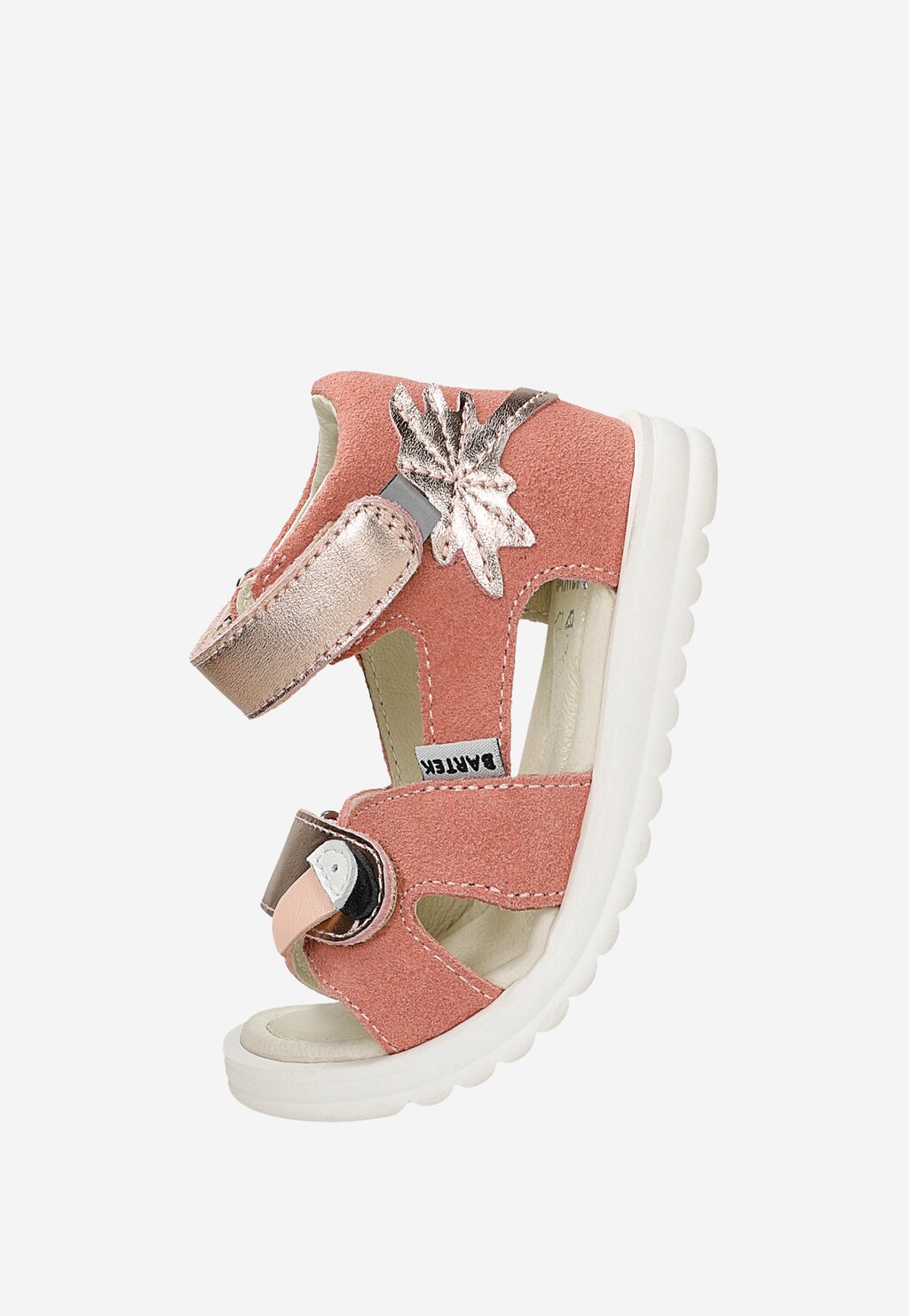 Różowe skórzane sandały dla dziewczynki 84406-85 BARTEK Widok 7