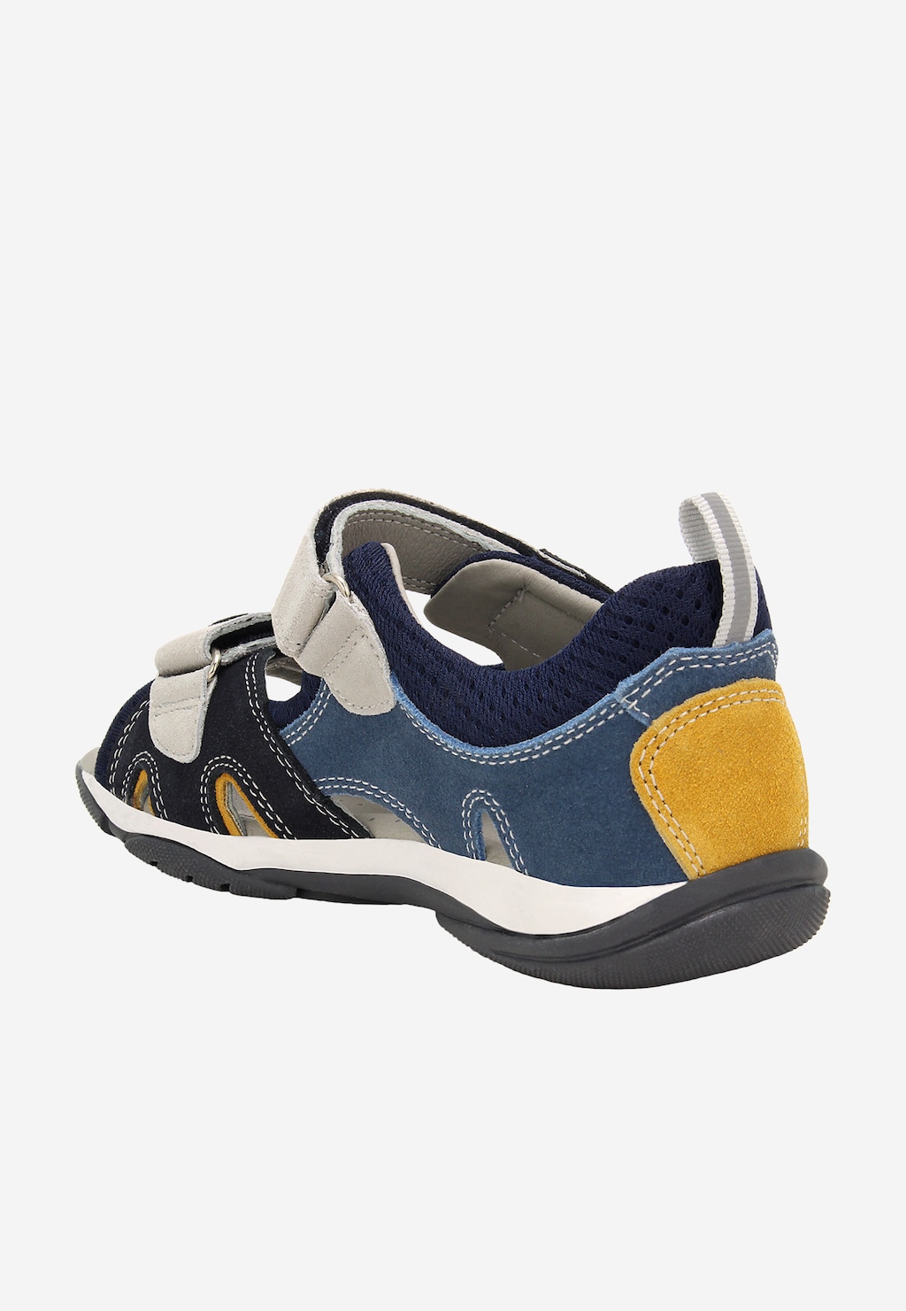 Modro-tmavě modré dětské sandály se žlutými detaily BARTEK 84413-68 Widok 5