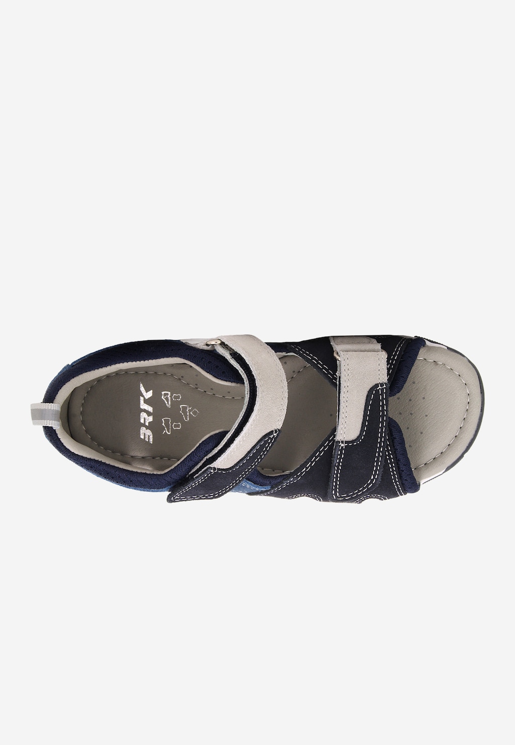 Modro-tmavě modré dětské sandály se žlutými detaily BARTEK 84413-68 Widok 6