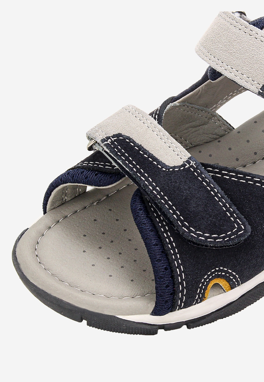 Modro-tmavě modré dětské sandály se žlutými detaily BARTEK 84413-68 Widok 10