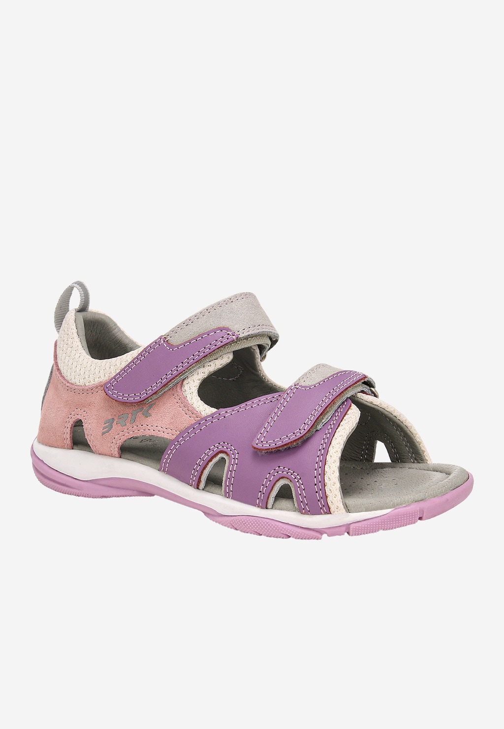Růžovo-fialové sandály pro holčičky na suchý zip BARTEK 84413-85 Widok 3