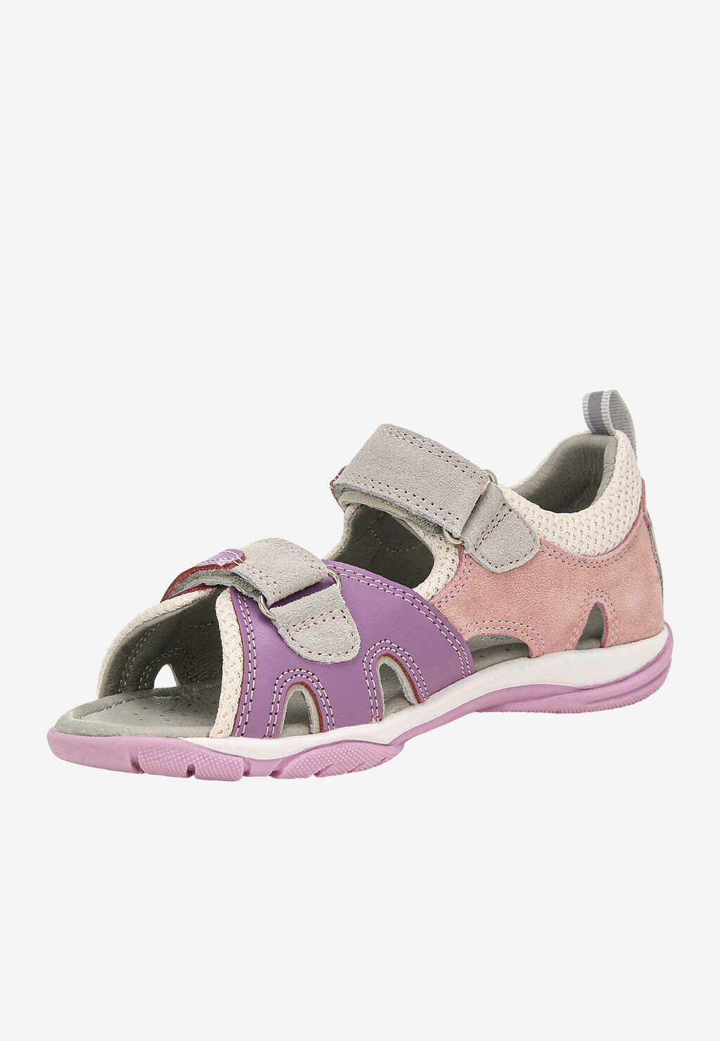 Růžovo-fialové sandály pro holčičky na suchý zip BARTEK 84413-85 Widok 4