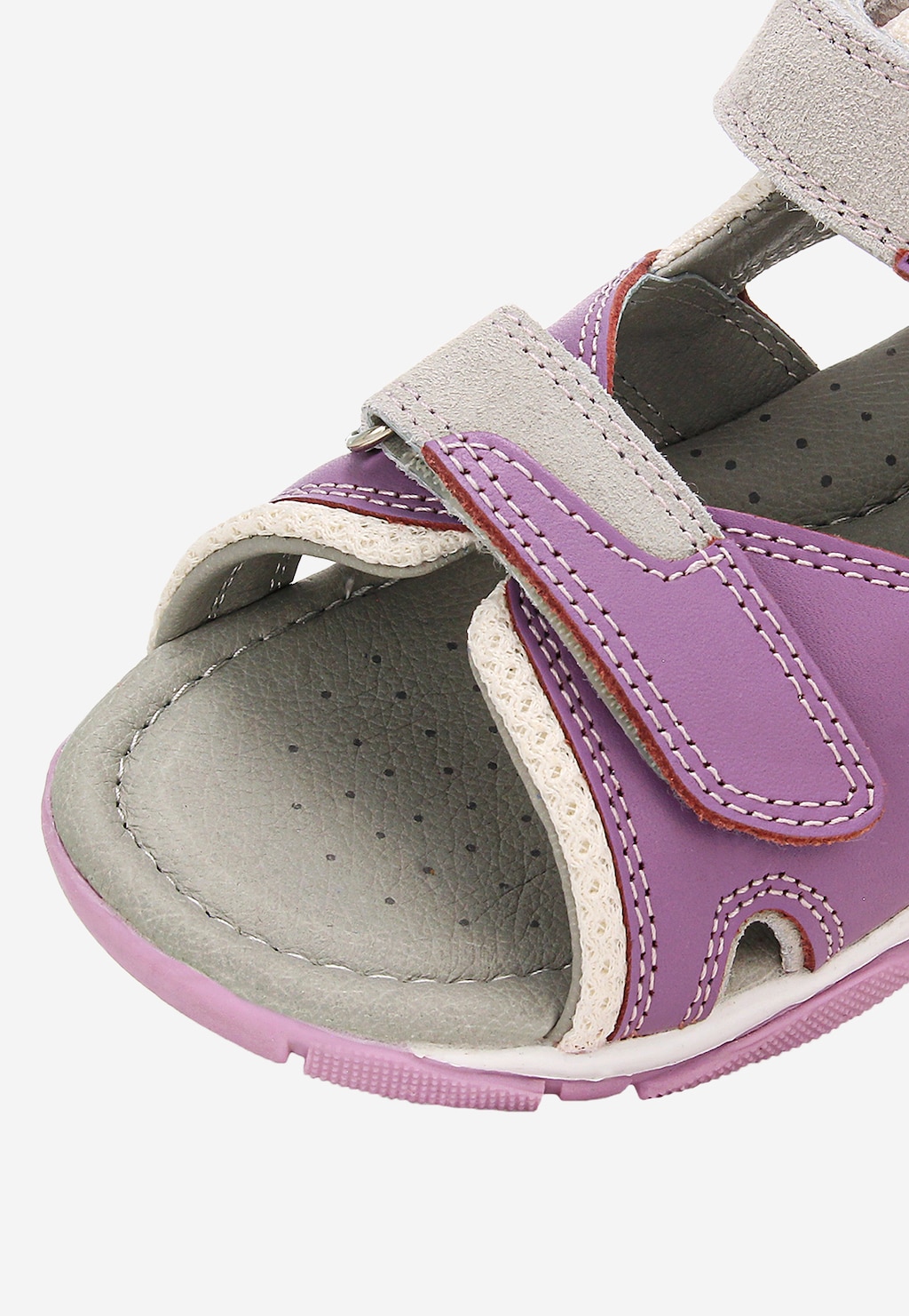 Růžovo-fialové sandály pro holčičky na suchý zip BARTEK 84413-85 Widok 10
