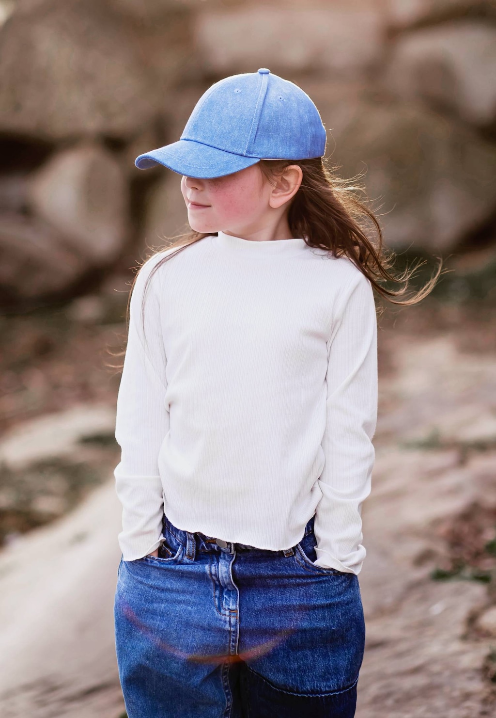 Modrá džínsová šiltovka pre deti BARTEK 85610-16 Widok 6