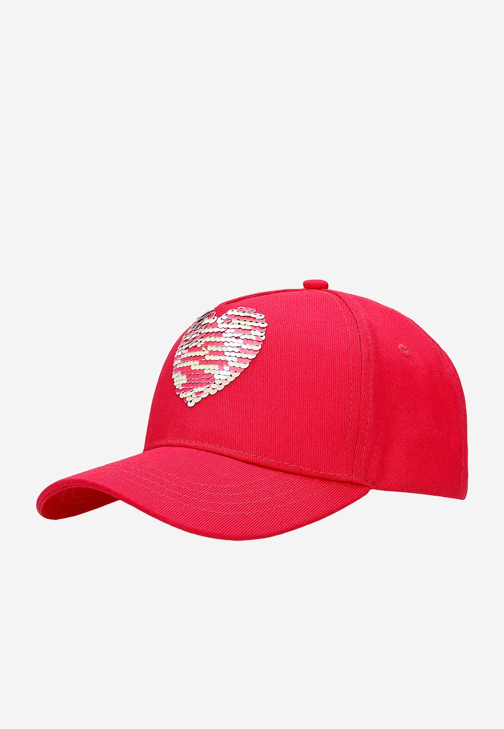 Ružová šiltovka pre dievčatá s flitrovaným srdiečkom BARTEK 85611-15 Widok 2