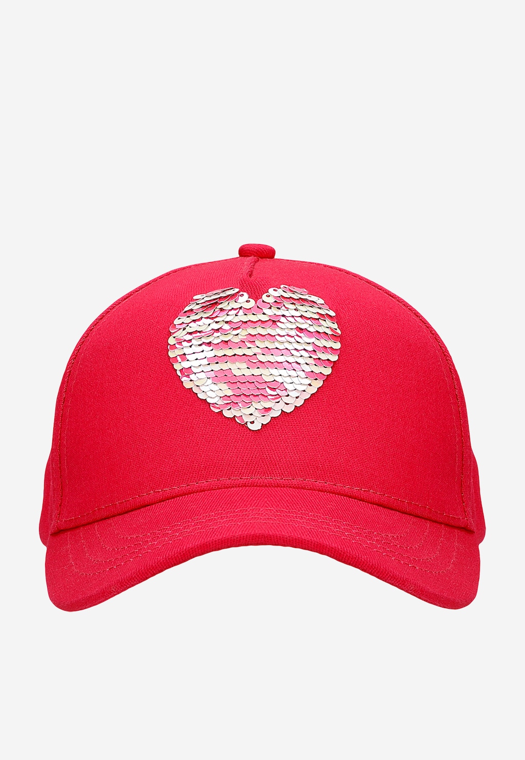 Ružová šiltovka pre dievčatá s flitrovaným srdiečkom BARTEK 85611-15 Widok 3
