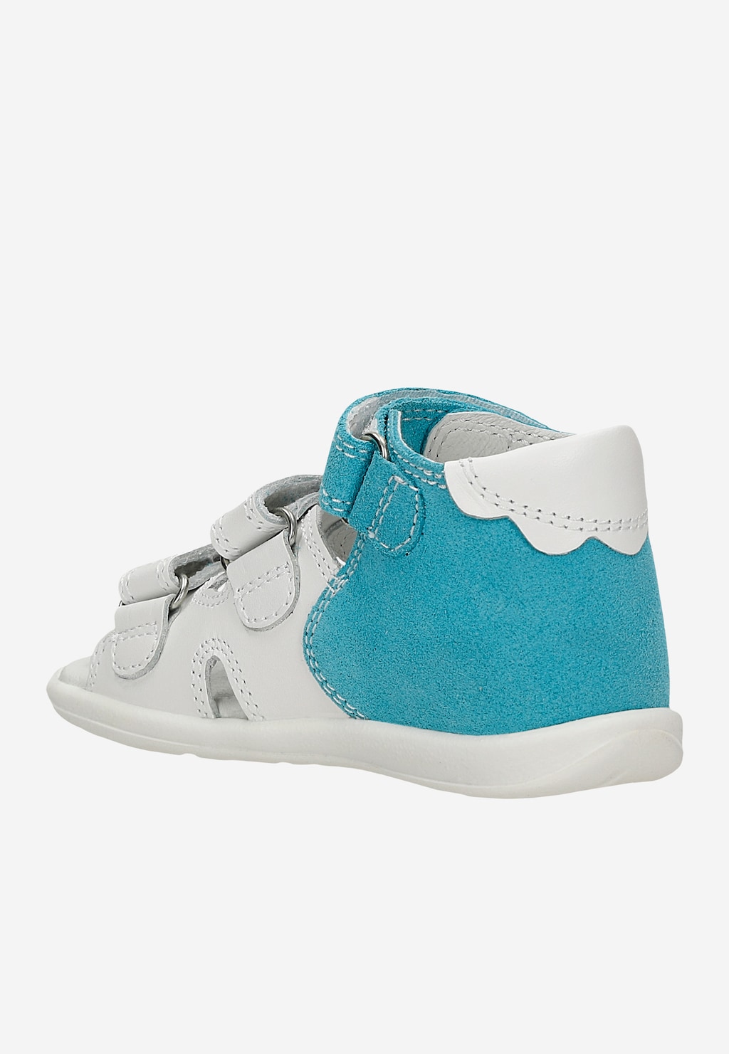 Sandały BARTEK 71158-0003, dla dziewcząt, biało-zielony Widok 3