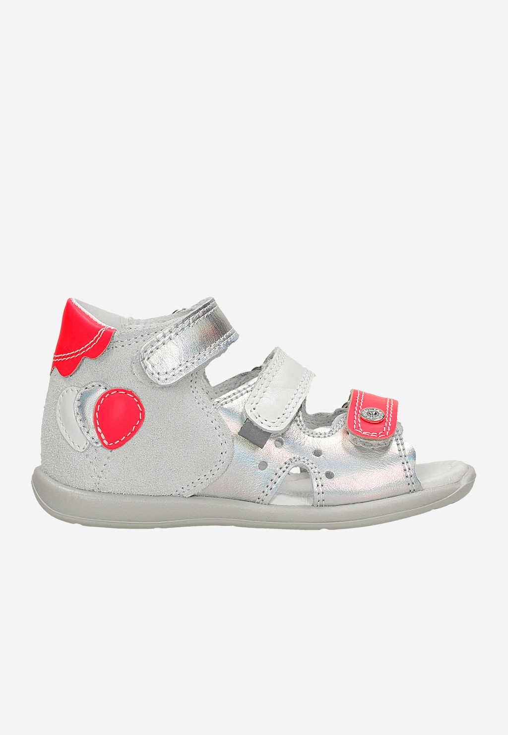 Sandały BARTEK 71158-0011, dla dziewcząt, szaro-różowy Widok 1