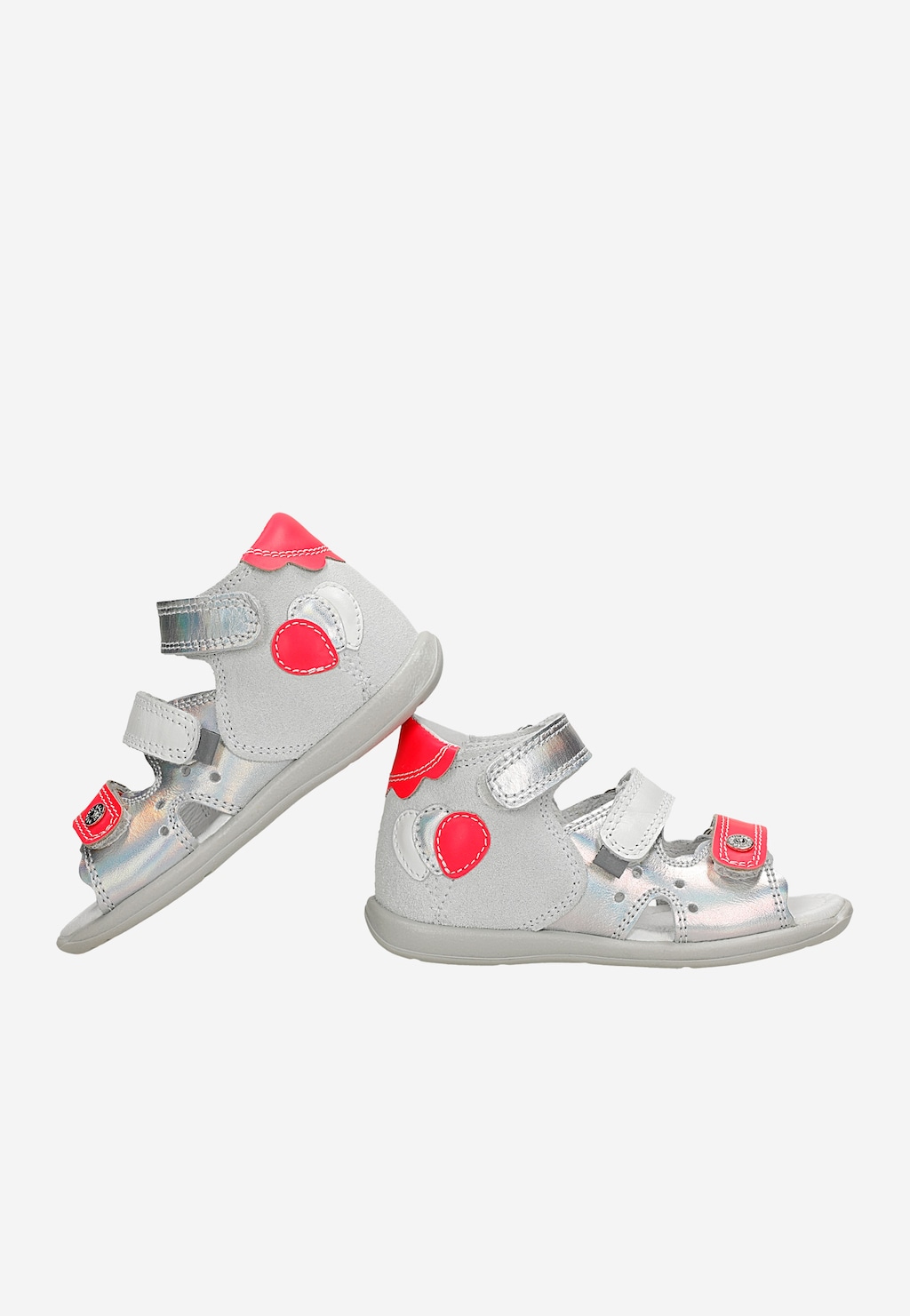 Sandały BARTEK 71158-0011, dla dziewcząt, szaro-różowy Widok 6