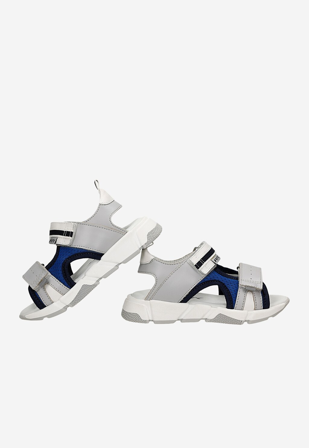 Sandály BARTEK 16032002, šedo-modré Widok 7