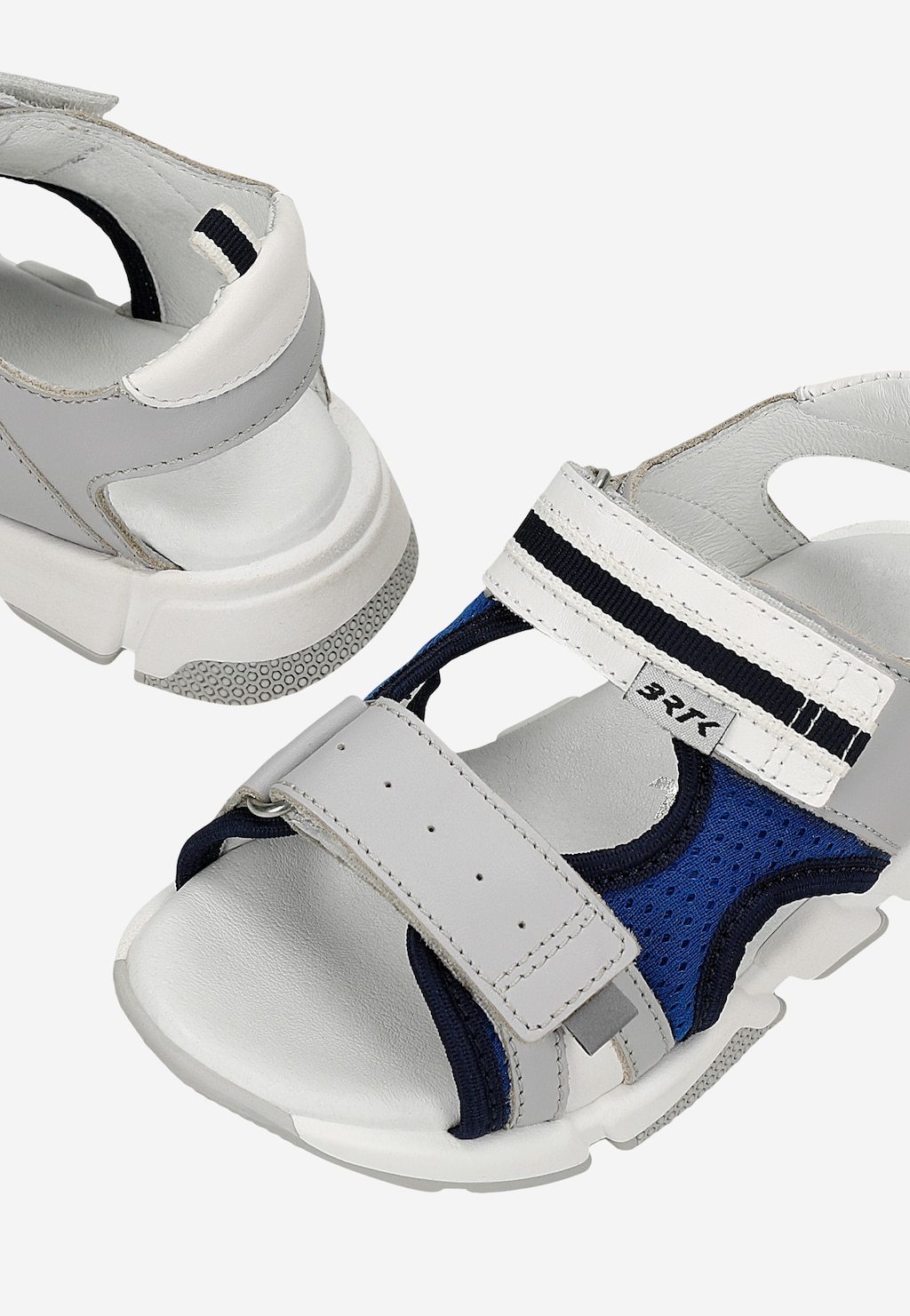 Sandály BARTEK 16032002, šedo-modré Widok 8