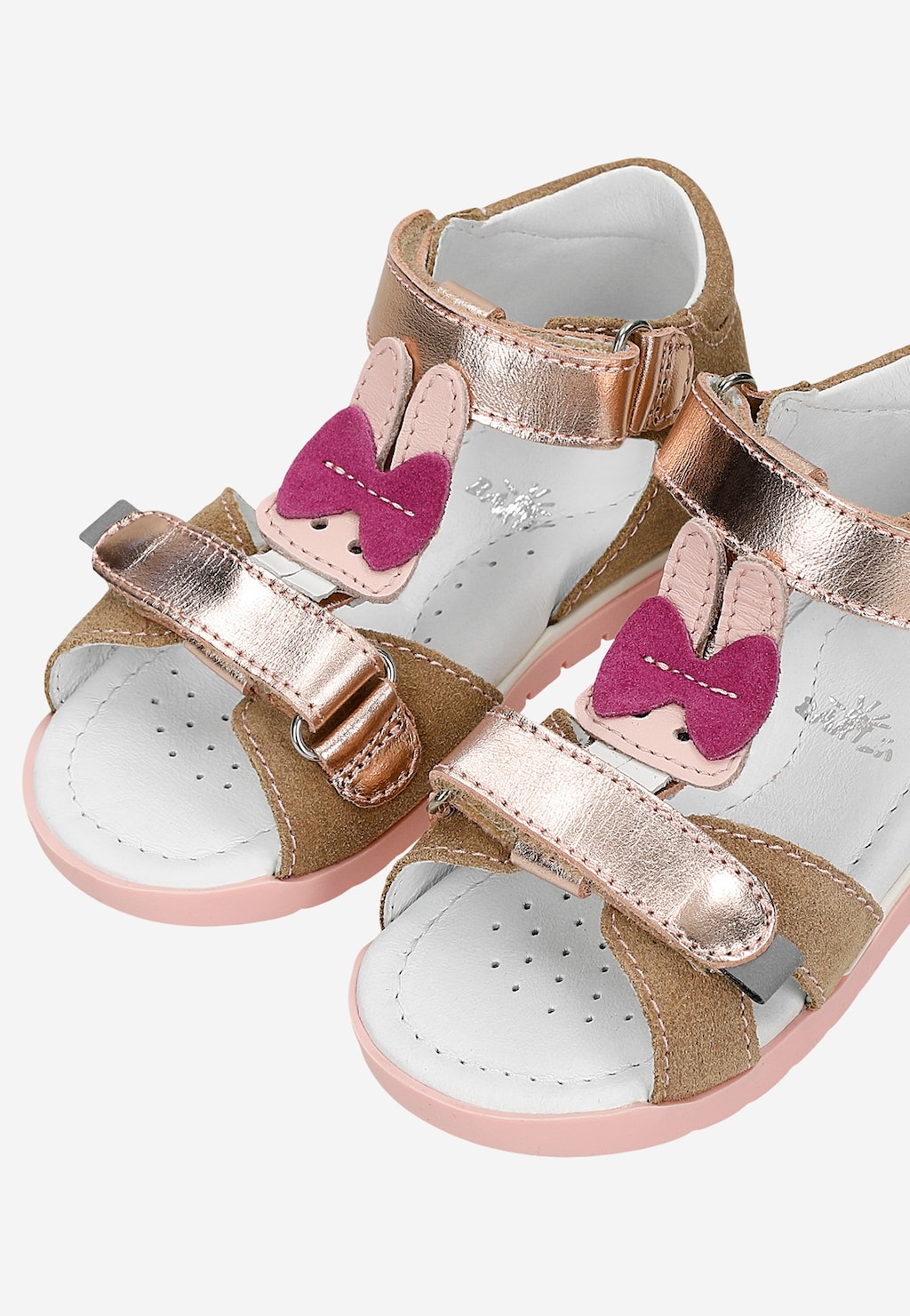 Sandály BARTEK 11414010, pro dívky, béžovo-zlaté Widok 8