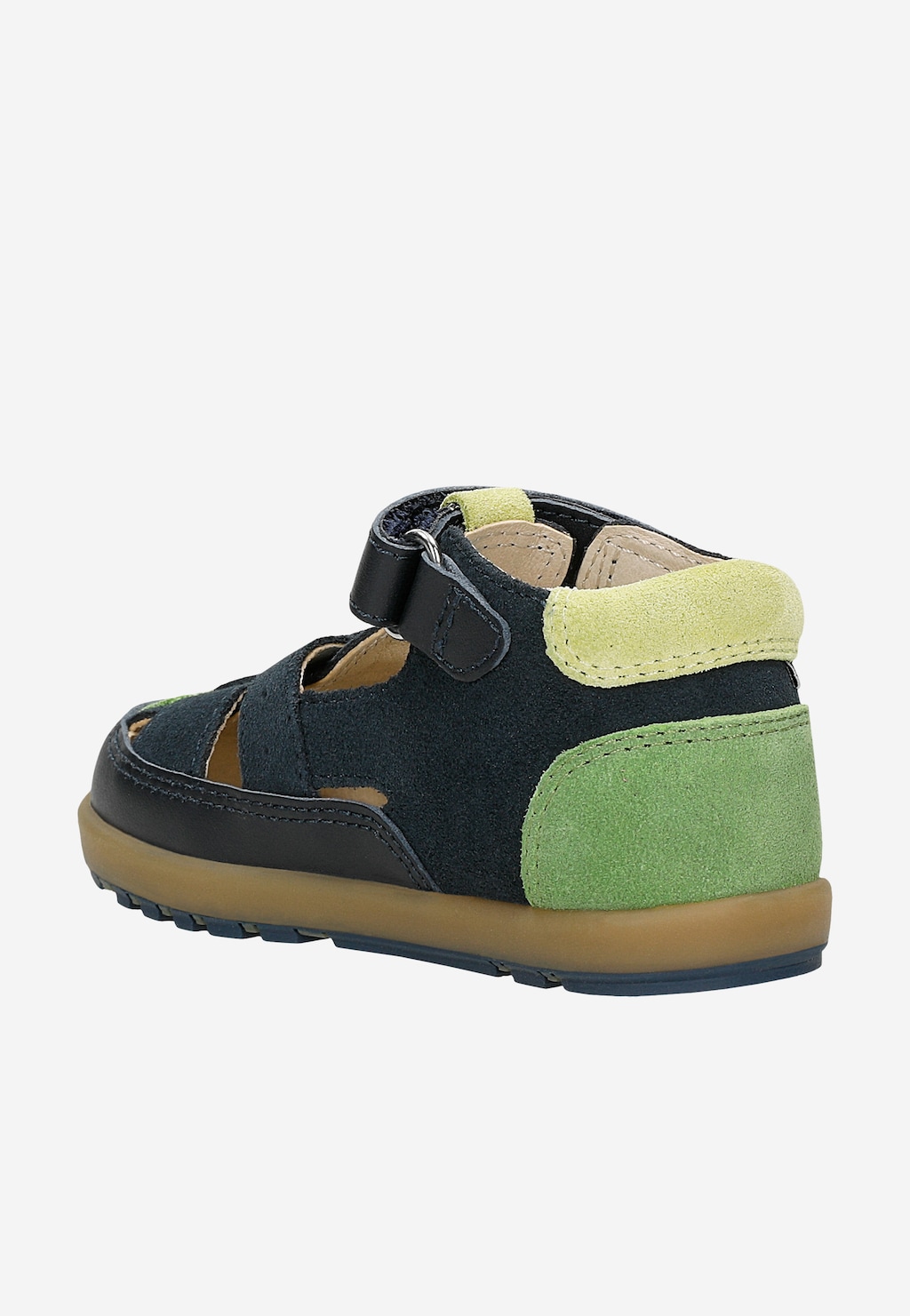 Granatowo-zielone półbuty dziecięce z wycięciami BARTEK 86005-87 Widok 3