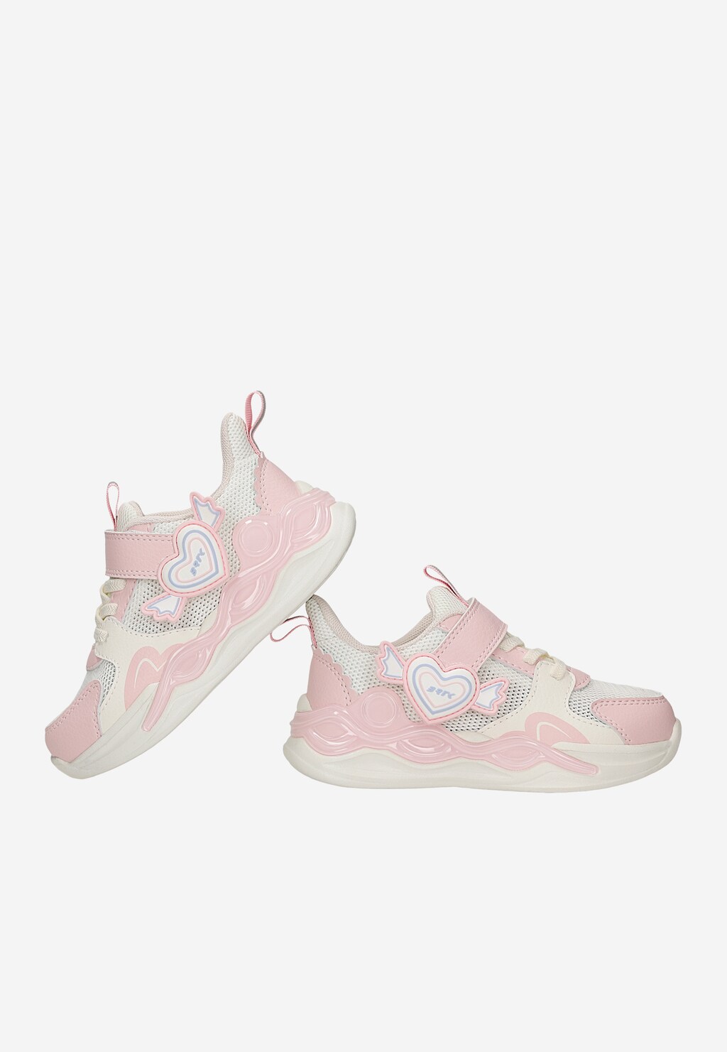 Biało-różowe sneakersy dziewczęce BARTEK 87016-15 Widok 6
