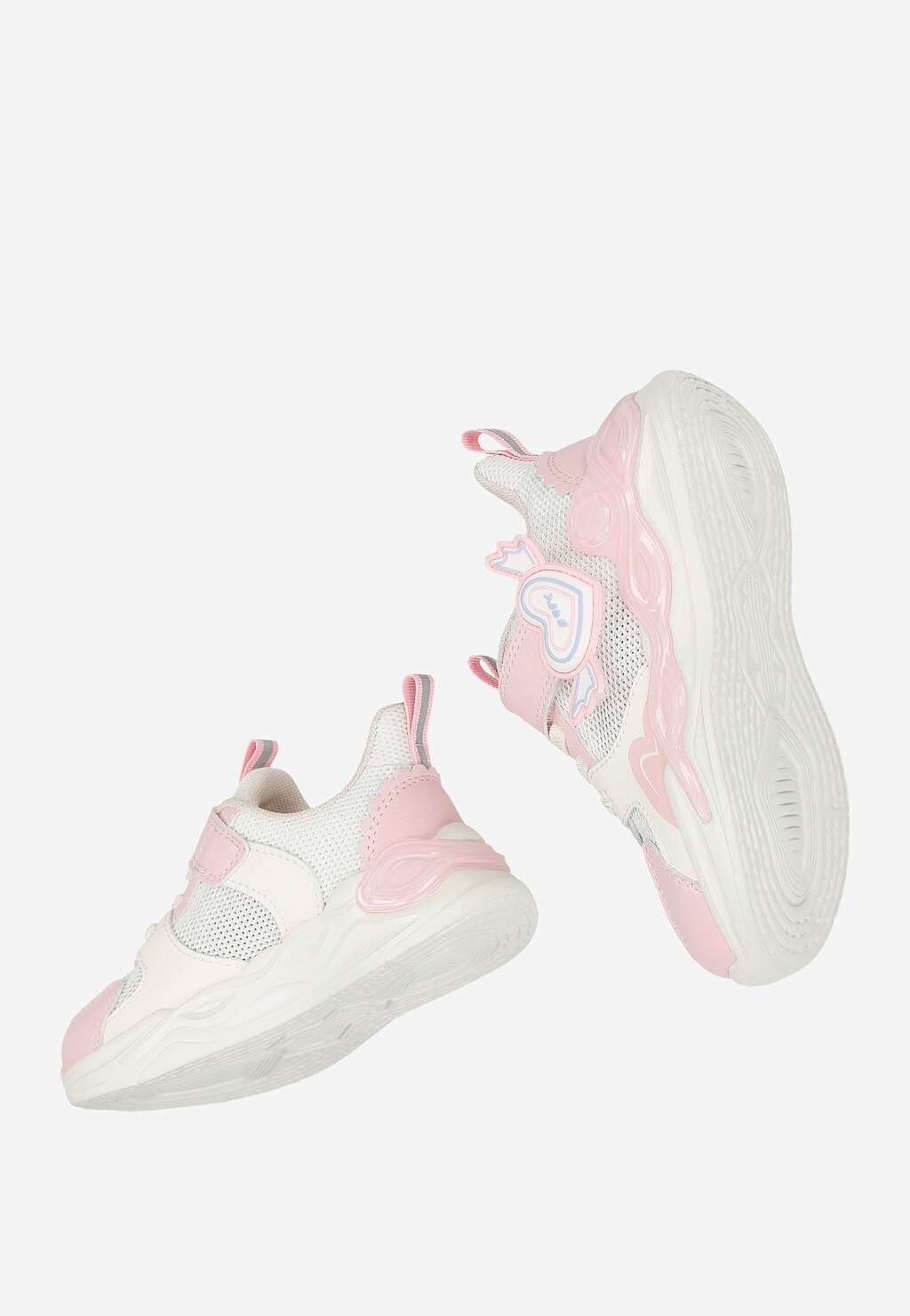 Biało-różowe sneakersy dziewczęce BARTEK 87016-15 Widok 7