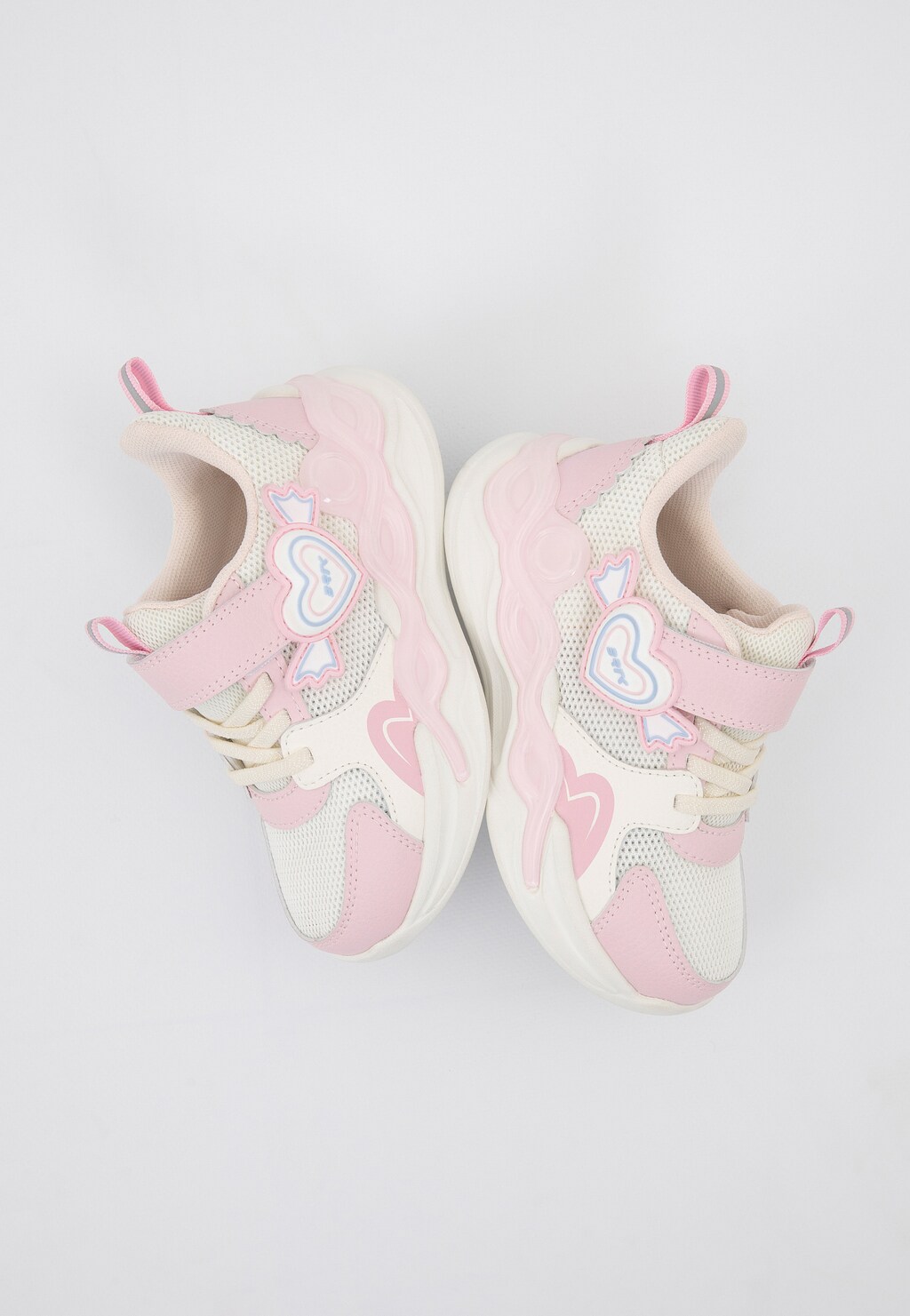 Biało-różowe sneakersy dziewczęce BARTEK 87016-15 Widok 9