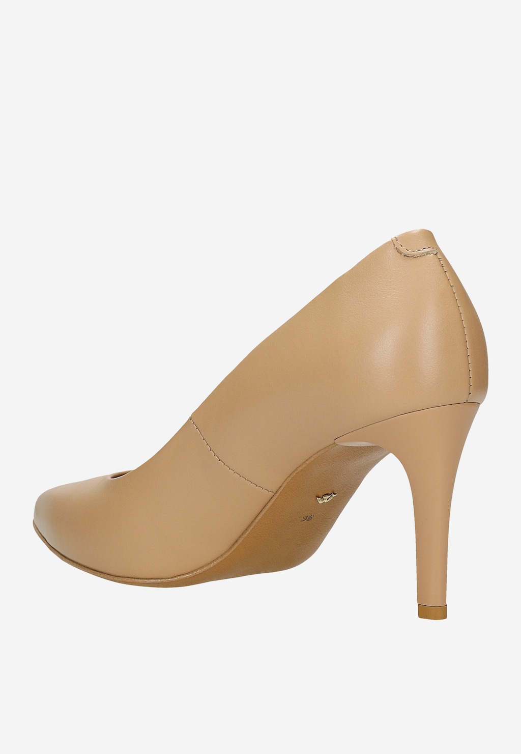 Beżowe czółenka damskie na szpilce 9359-53 Widok 3
