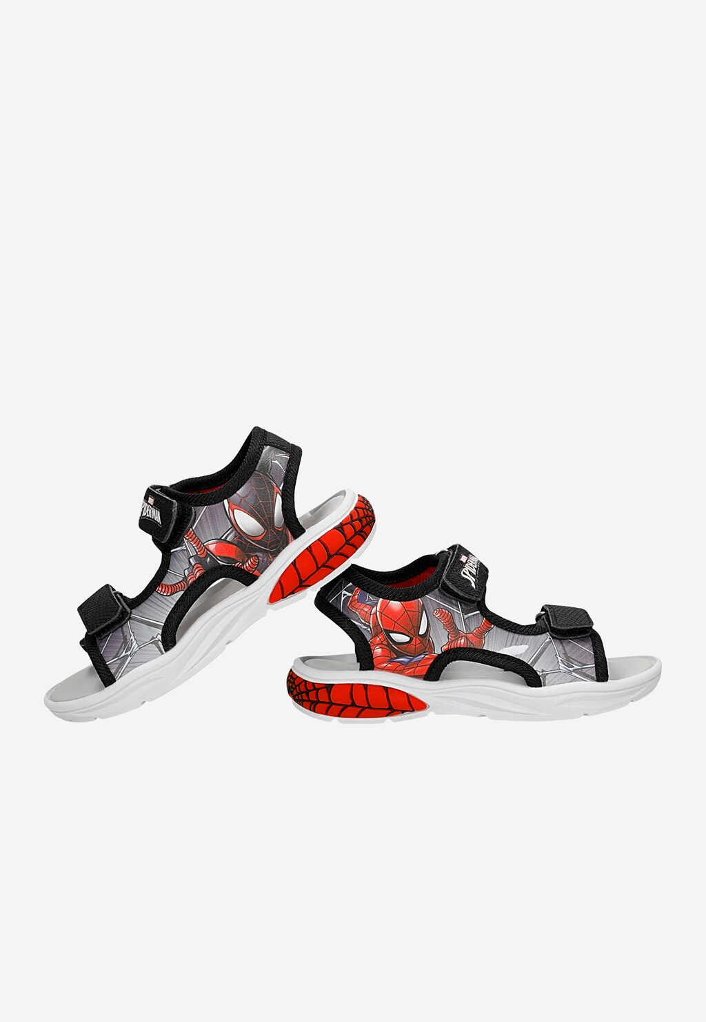 Czarno-czerwone sandały chłopięce Spider-man BARTEK 89007-11 Widok 6