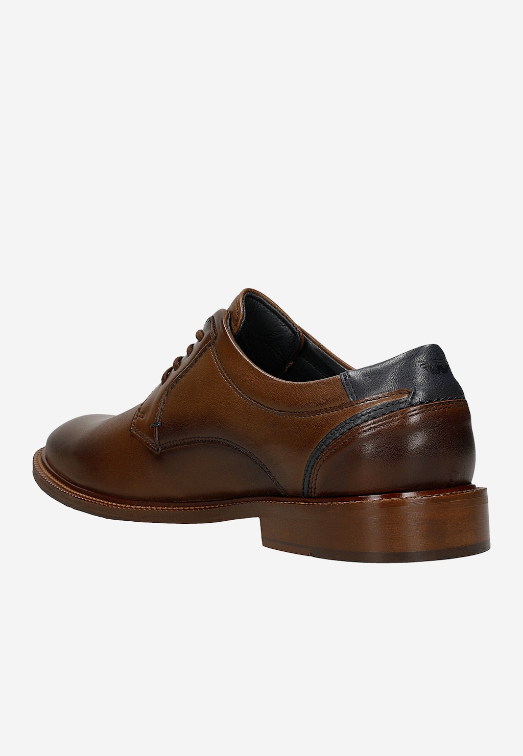 Brązowe półbuty męskie skórzane sznurowane 10289-52 Widok 3