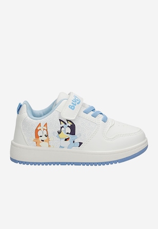 Białe trampki Bluey z niebieskimi wstawkami BARTEK 87034-19