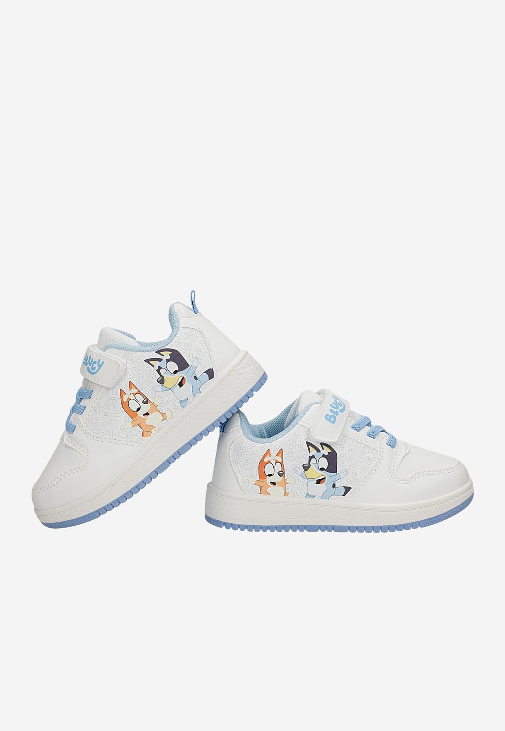 Białe trampki Bluey z niebieskimi wstawkami BARTEK 87034-19 Widok 6