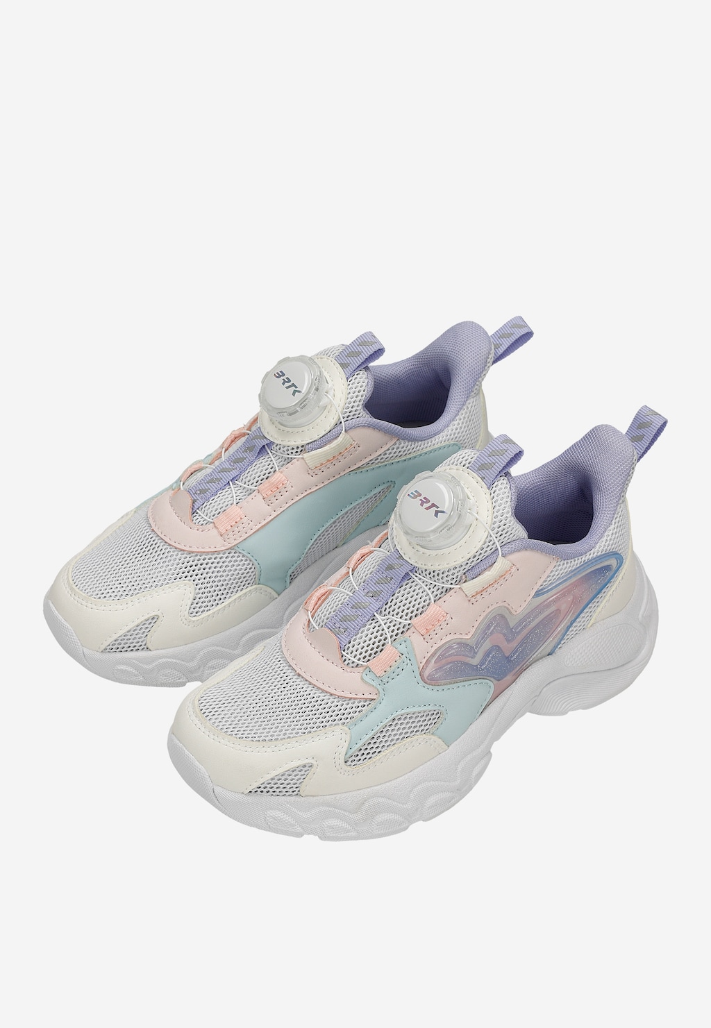 Pastelowe dziewczęce sneakersy z zapięciem BOA Widok 7