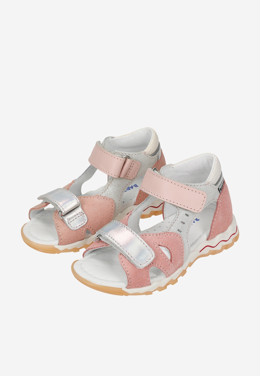 Sandále BARTEK 11487003, pre dievčatá, ružovo-strieborné Widok 8