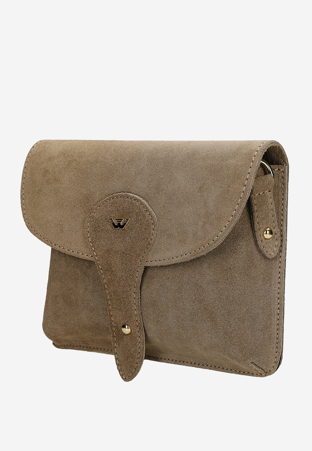 Mała beżowa listonoszka damska z dwoiny 80494-64 Widok 2