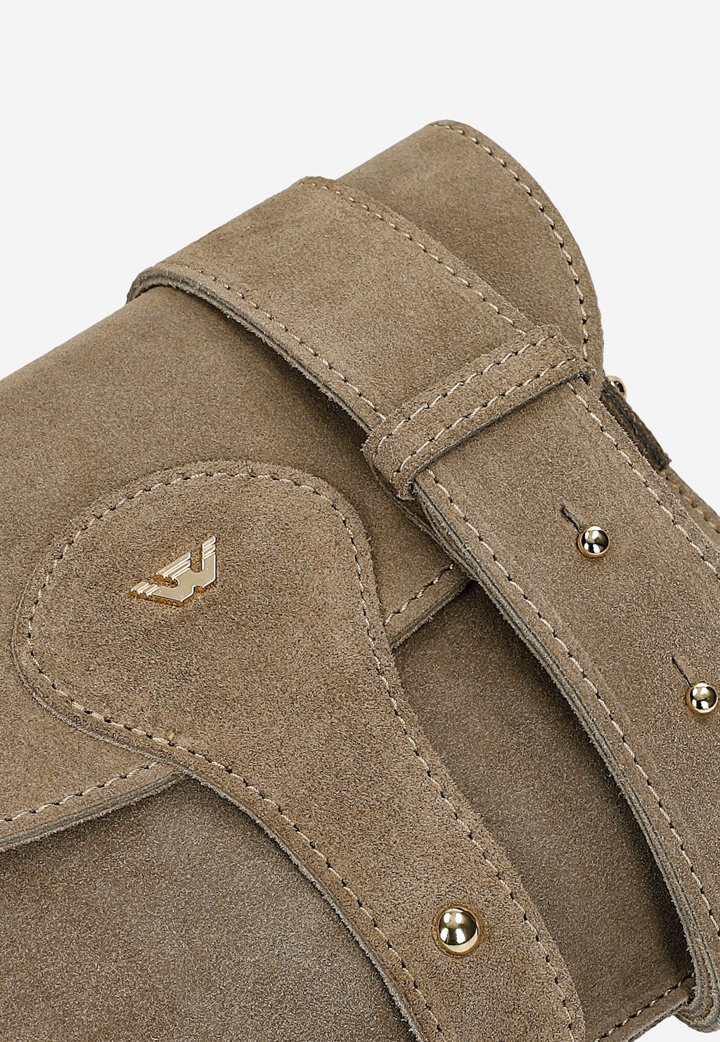 Mała beżowa listonoszka damska z dwoiny 80494-64 Widok 8