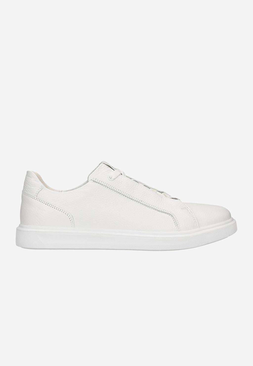 Białe trampki męskie ze skóry licowej 10307-59 Widok 1