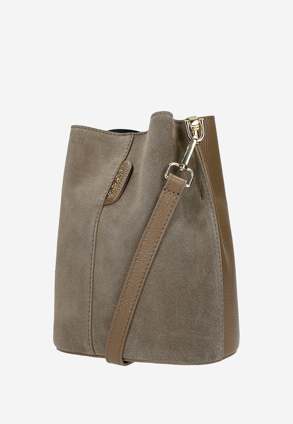 Beżowa torebka z łączonych skór 80478-74 Widok 2