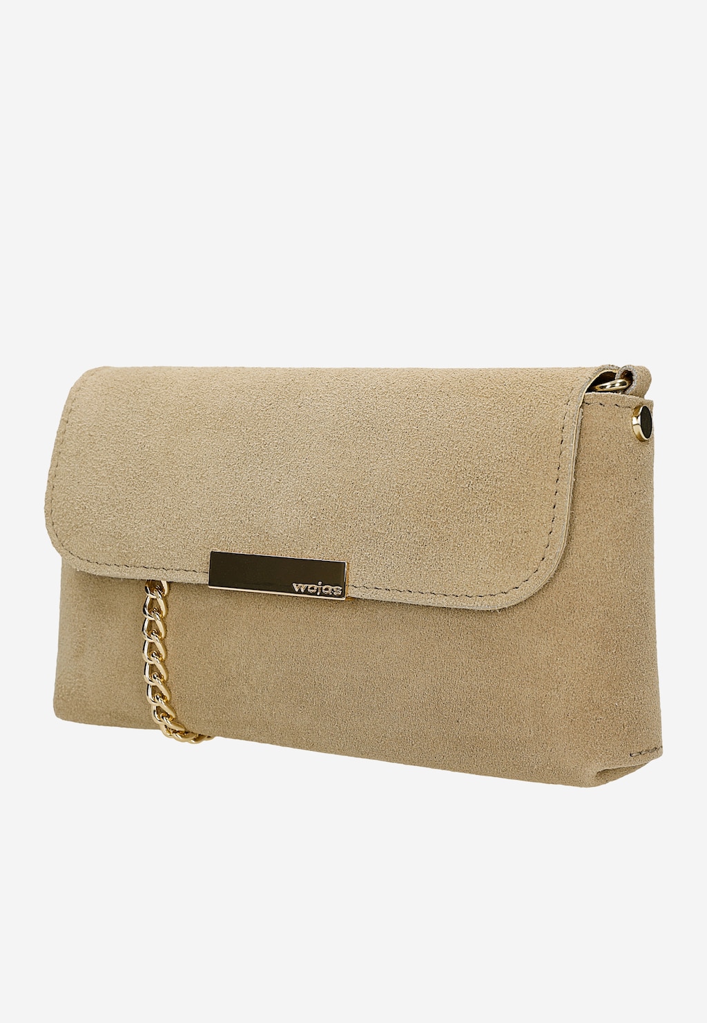 Beżowa wizytowa torebka ze złotym łańcuszkiem 80472-64 Widok 2