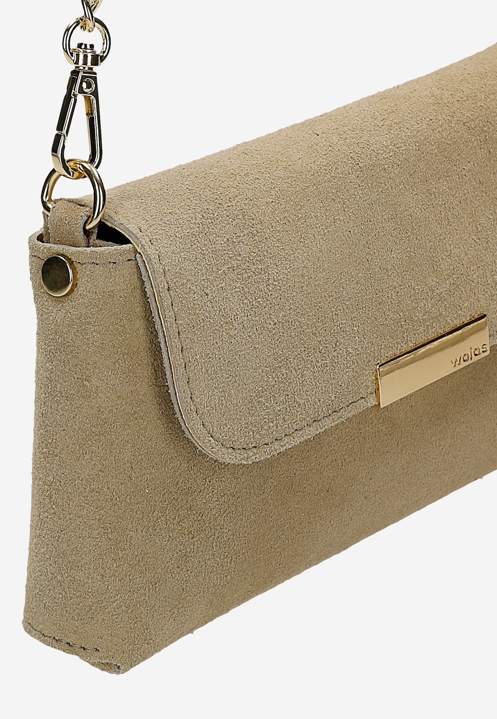 Beżowa wizytowa torebka ze złotym łańcuszkiem 80472-64 Widok 6