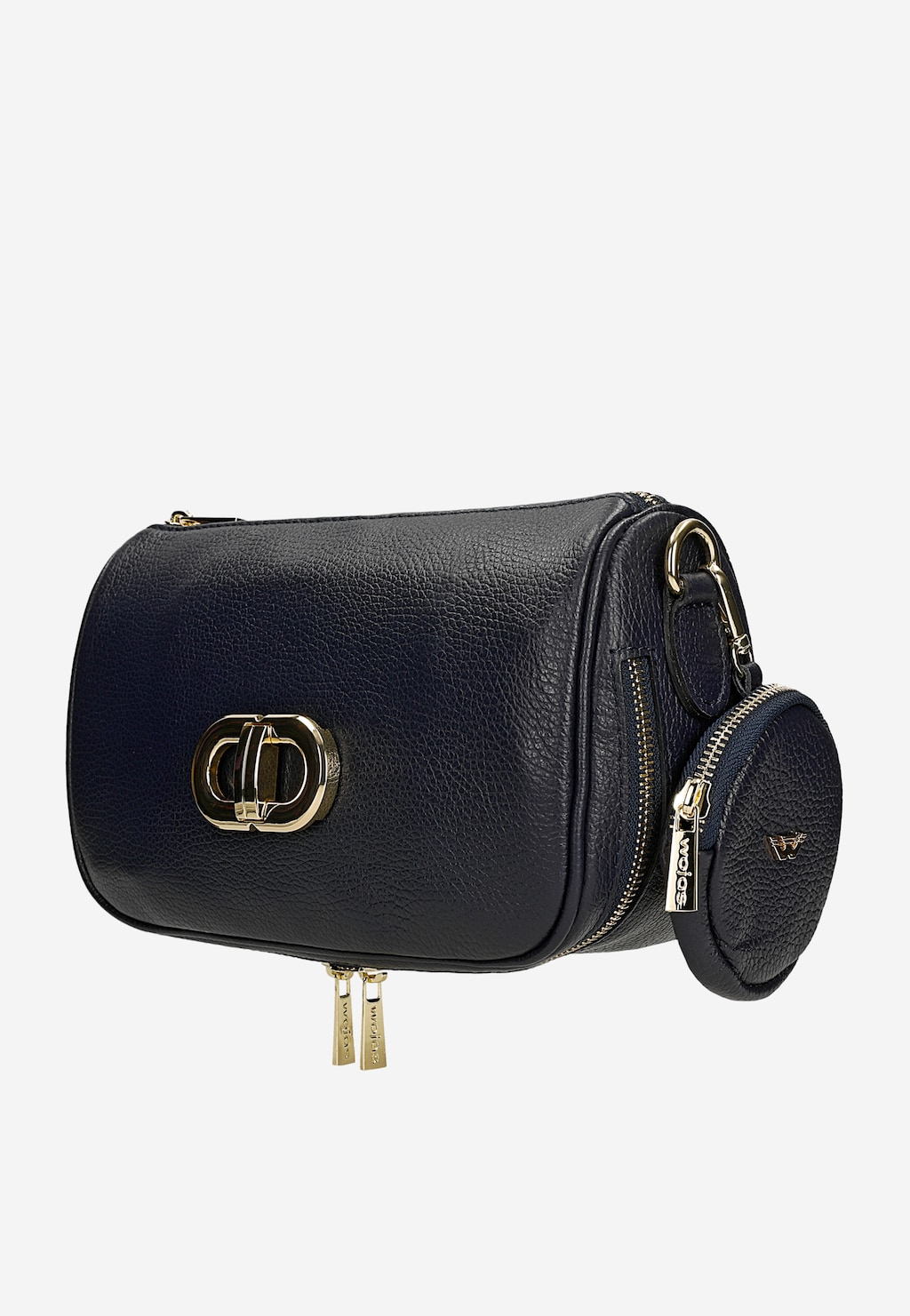 Mała granatowa torebka damska z odpinaną kieszenią 80476-56 Widok 2