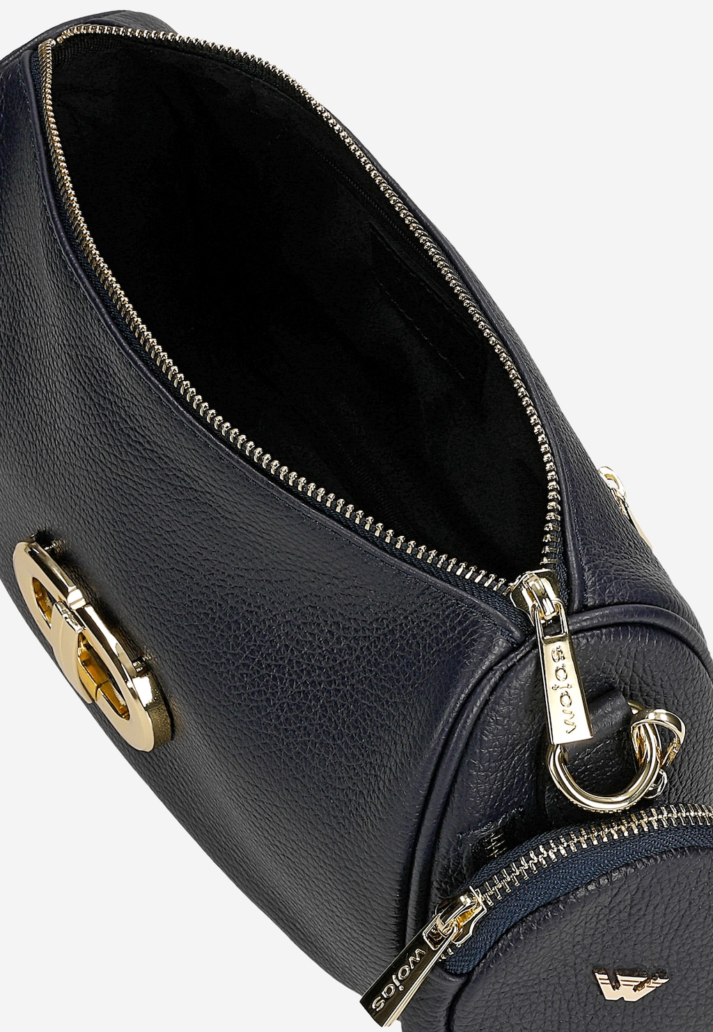 Mała granatowa torebka damska z odpinaną kieszenią 80476-56 Widok 5