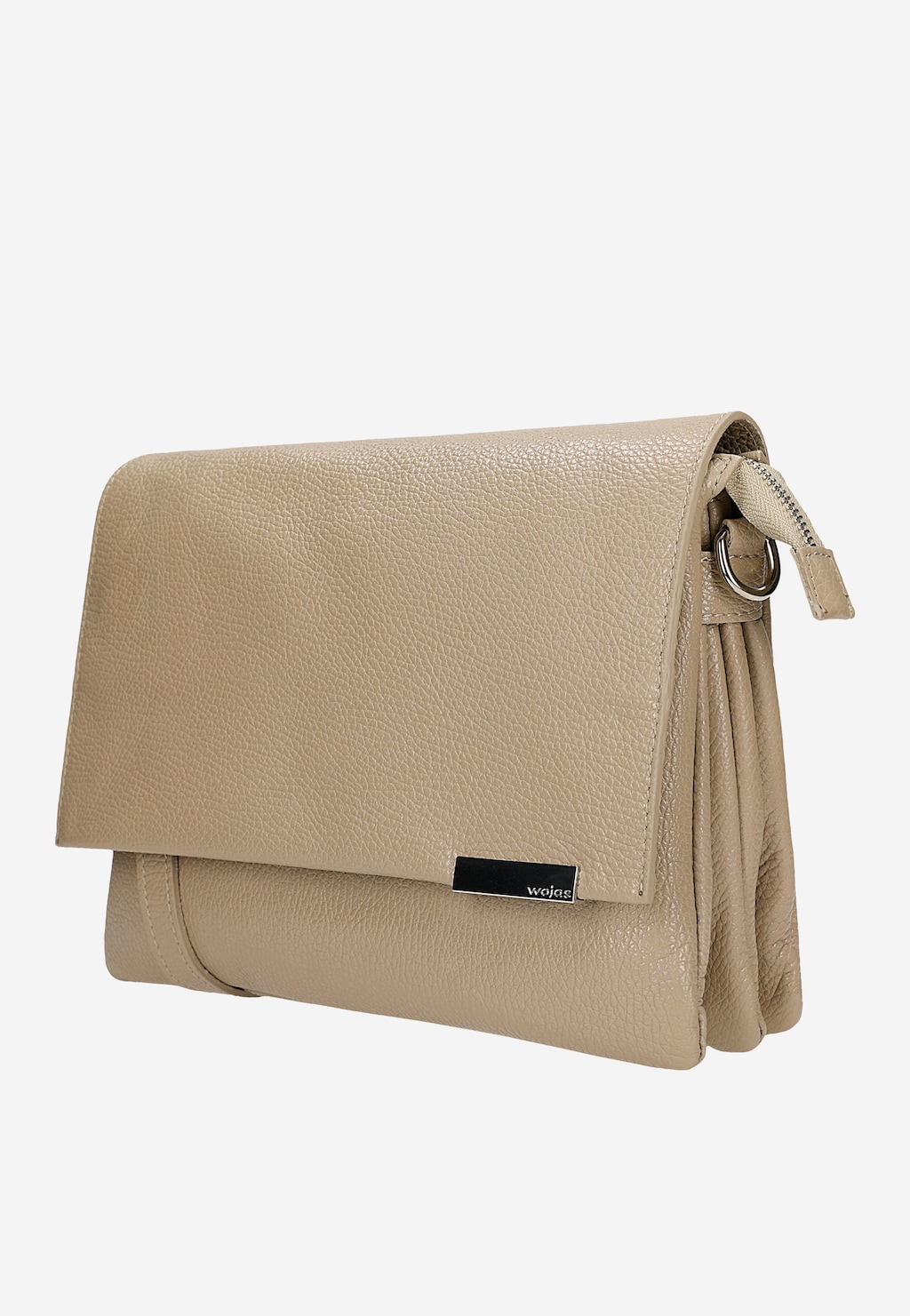 Beżowa torebka damska ze skóry licowej 80475-54 Widok 2