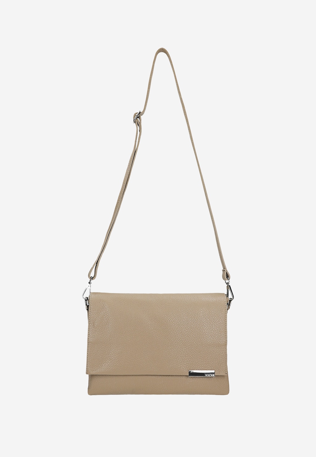 Beżowa torebka damska ze skóry licowej 80475-54 Widok 4