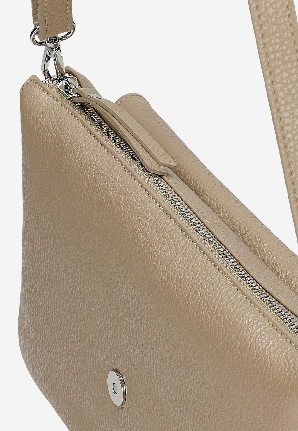 Beżowa torebka damska ze skóry licowej 80475-54 Widok 6