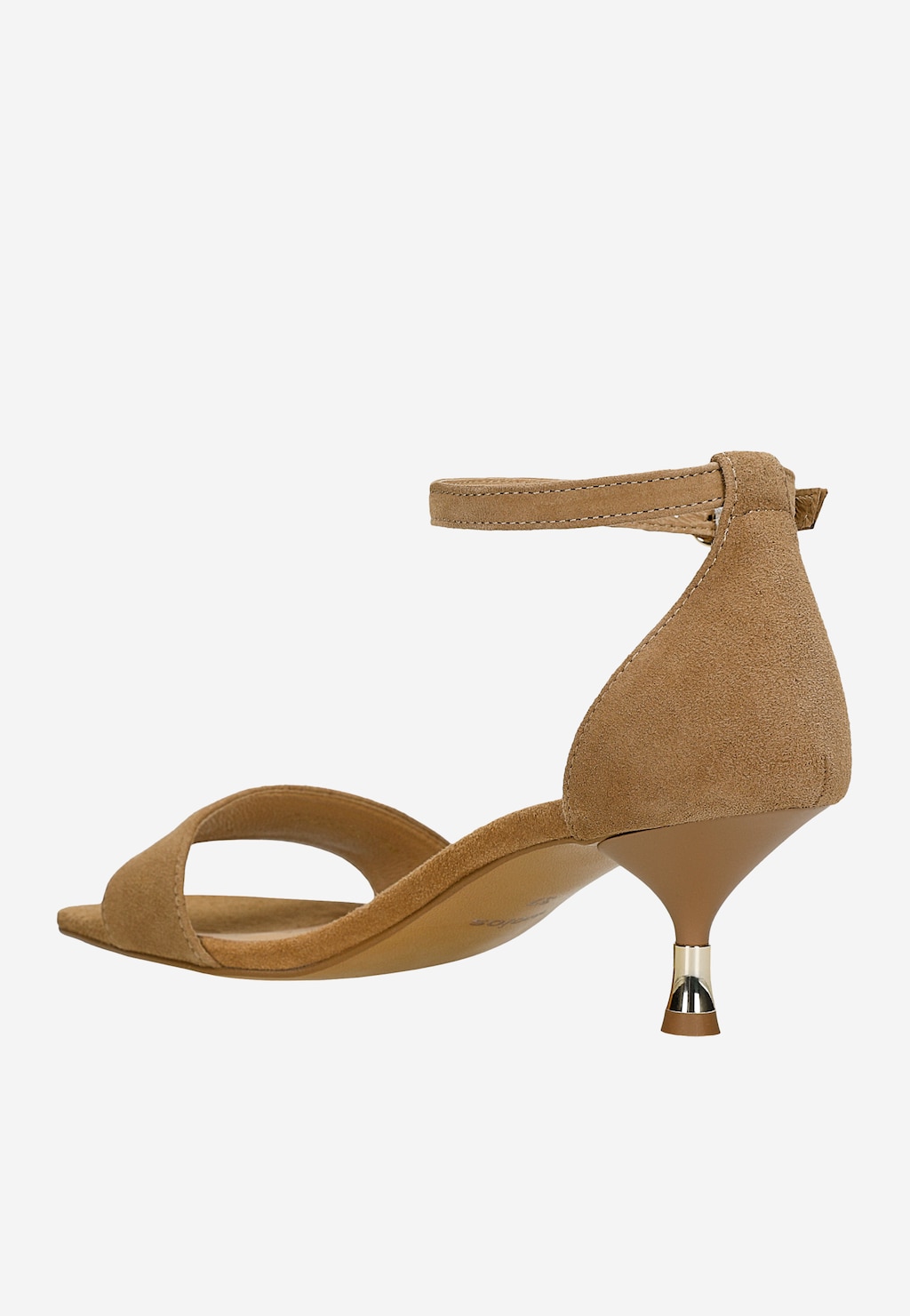 Beżowe sandały na niskim obcasie 76272-64 Widok 3