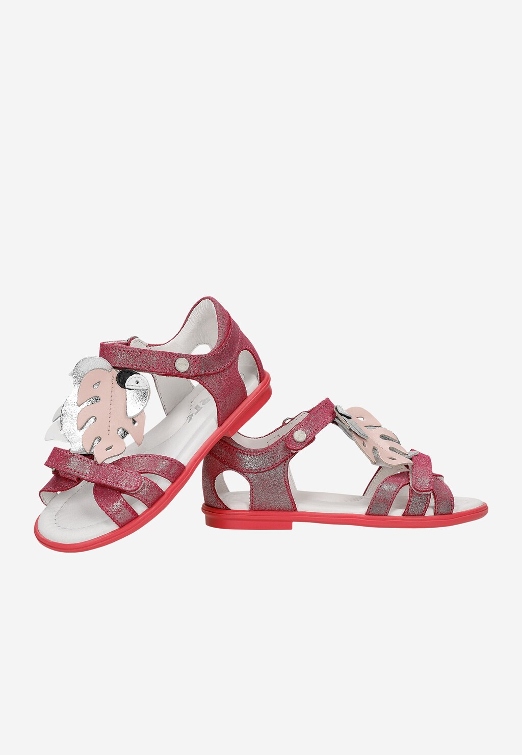 Sandały BARTEK 16182042, dla dziewcząt, różowy Widok 6