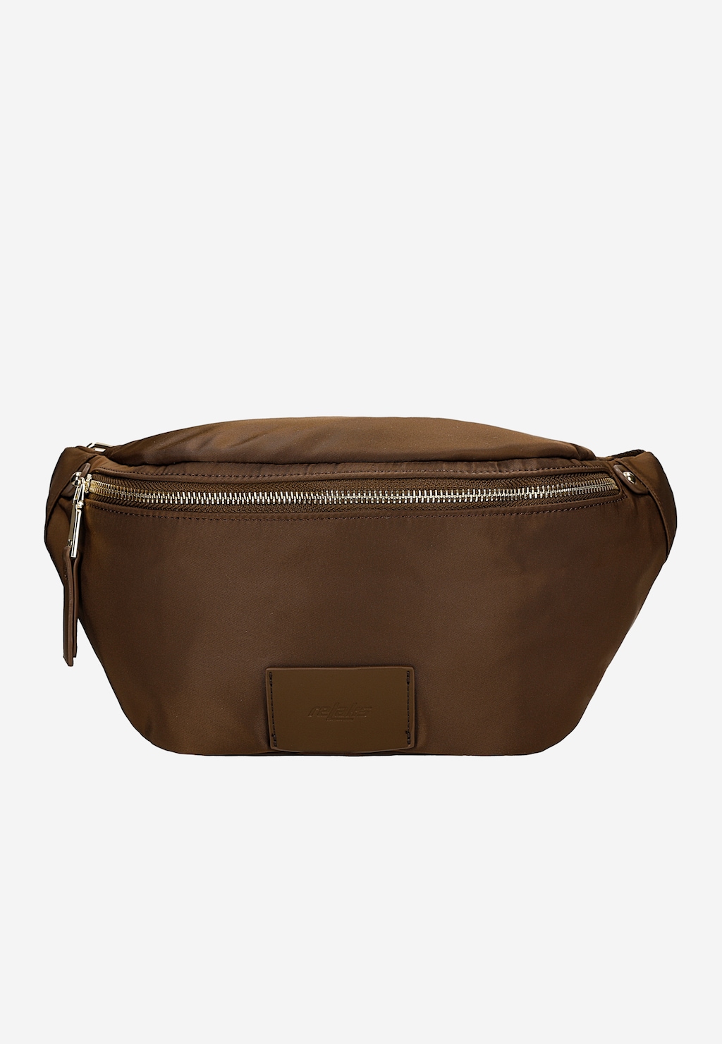 Brązowa nerka damska RELAKS ze złotym zamkiem R80304-12 Widok 1