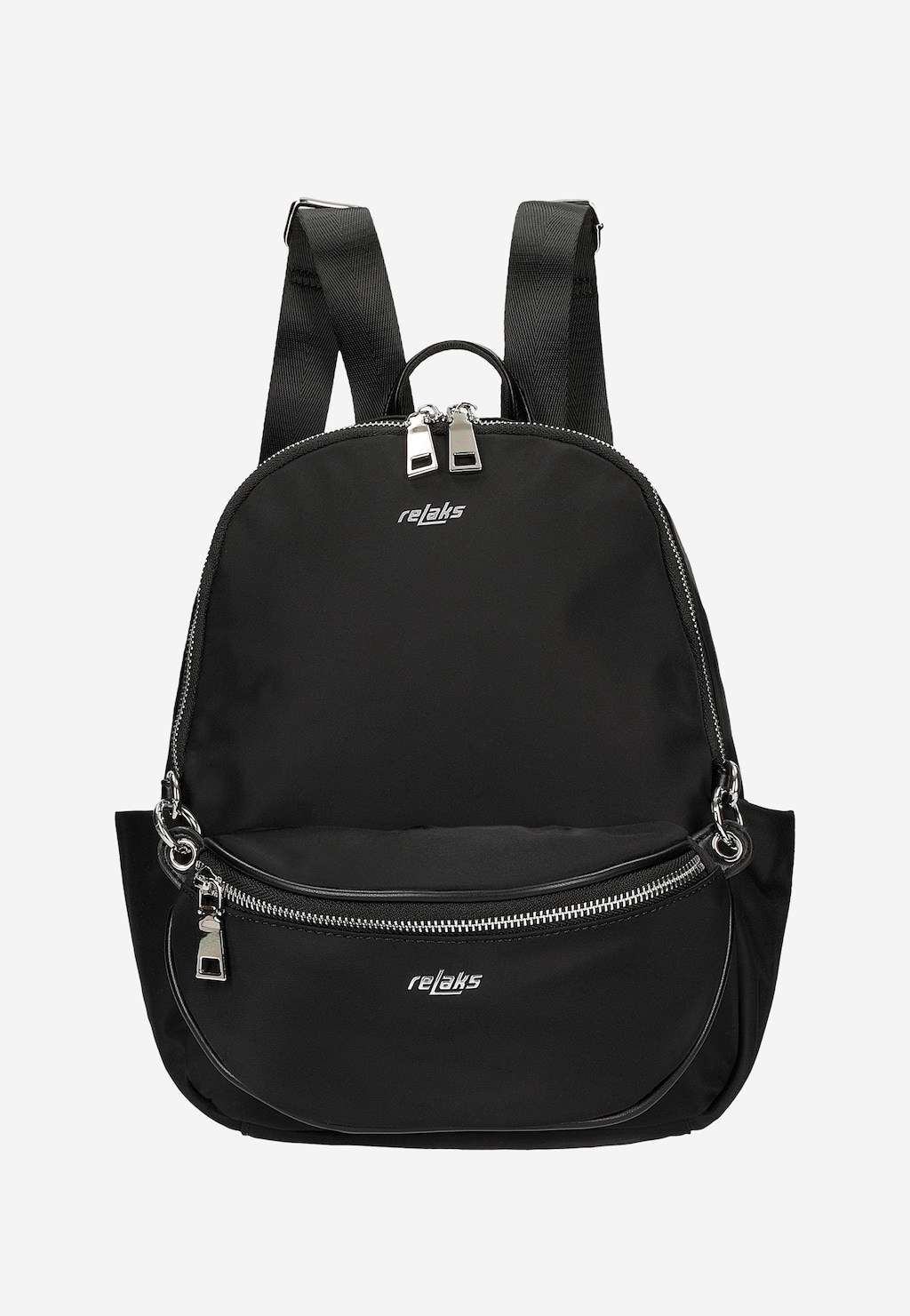 Mały czarny plecak damski RELAKS R90011-11 Widok 1