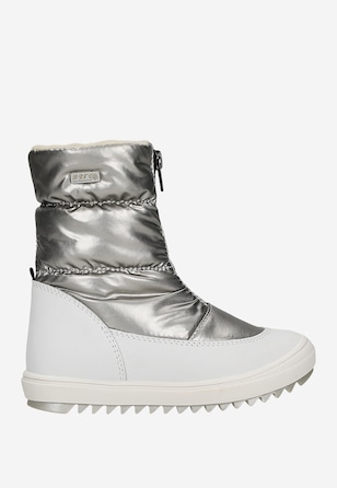 Zateplené kotníkové boty BARTEK 14405023, pro dívky, stříbrno-bílé