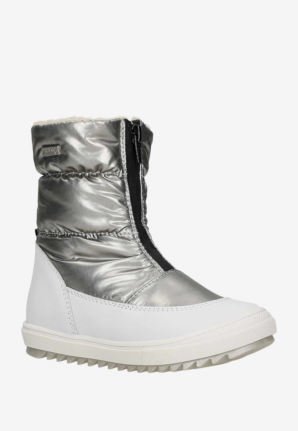 Botki ocieplane BARTEK 14405023, dla dziewcząt, srebrno-biały Widok 2