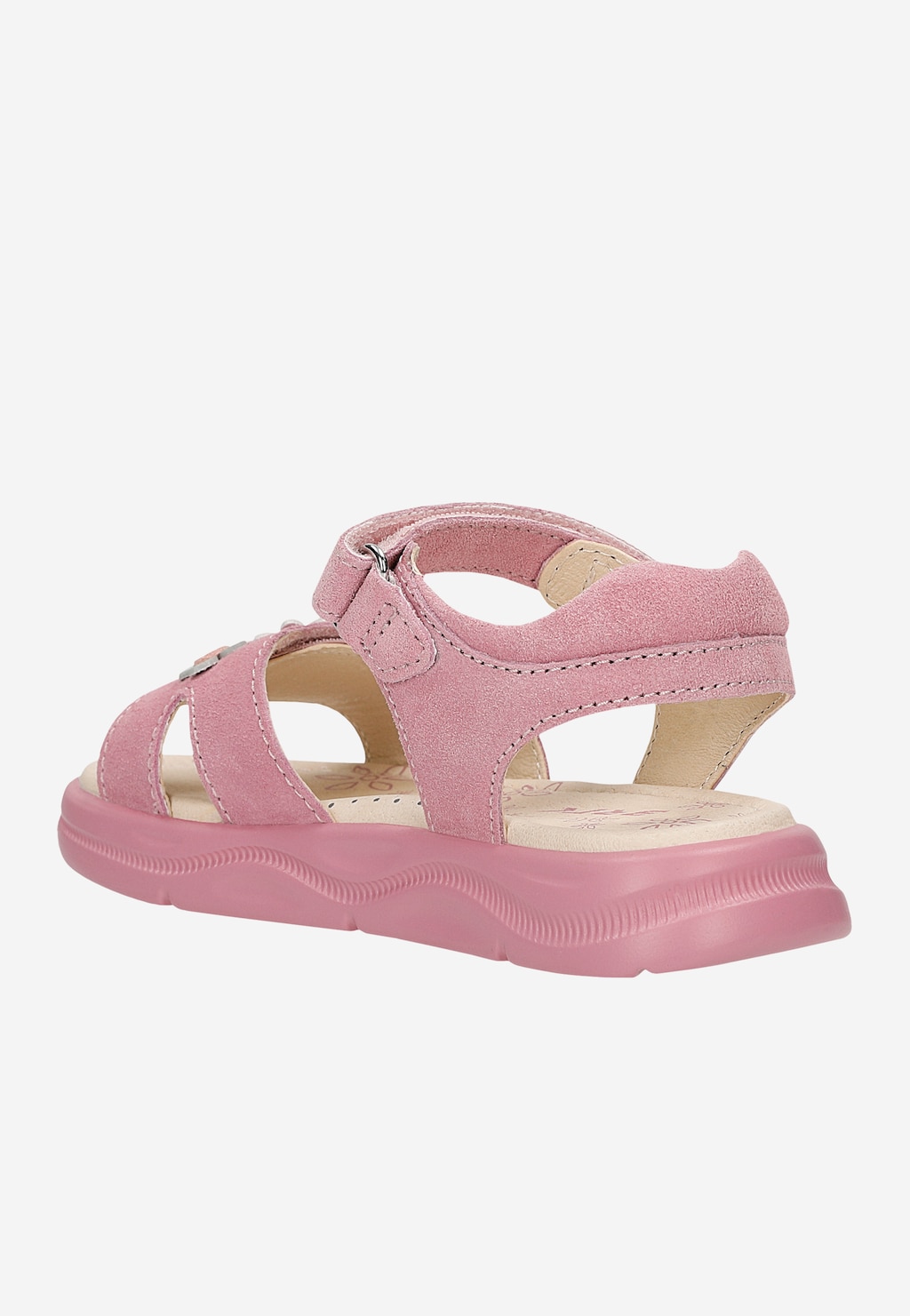 Różowe sandały dziewczęce z kwiatowymi detalami BARTEK 84416-65 Widok 3